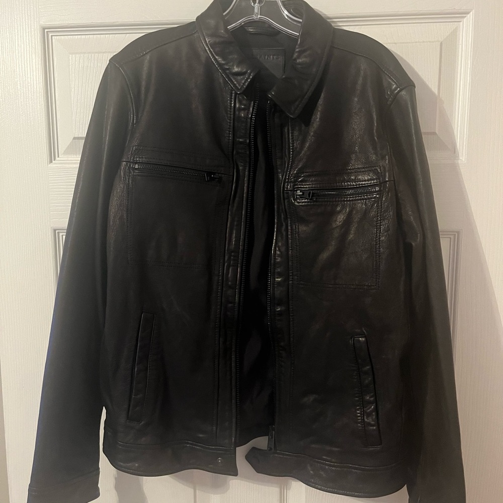 Allsaints lark leather jacket in size M…